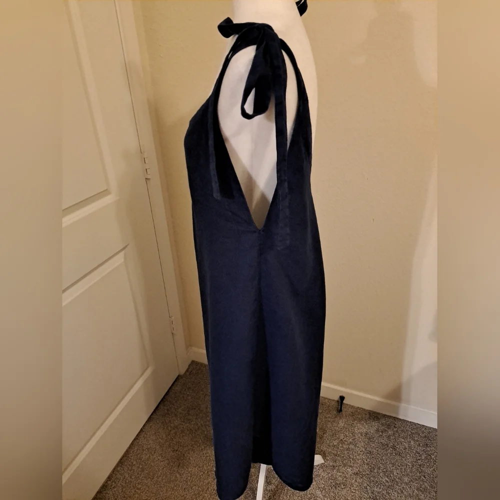 Crasqi GRANADINA Linen Jumper - Navy Blue Size L Excellent Condition - Picture 2 of 6